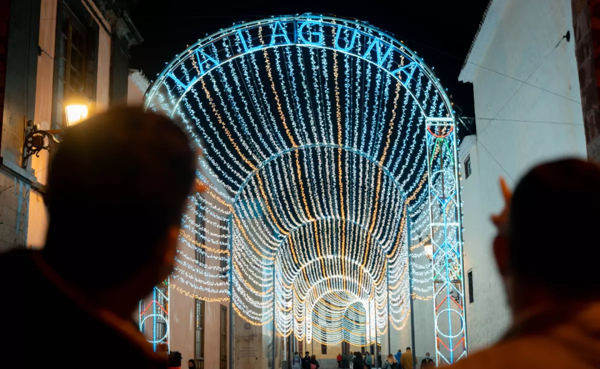 Imagen del encendido navideño en La Laguna / AYUNTAMIENTO DE LA LAGUNA