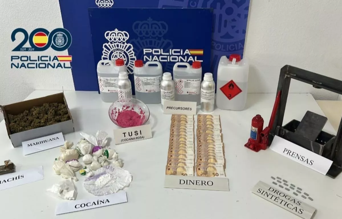 Desmantelan un laboratorio de cocaína y tusi en Santa Cruz de Tenerife