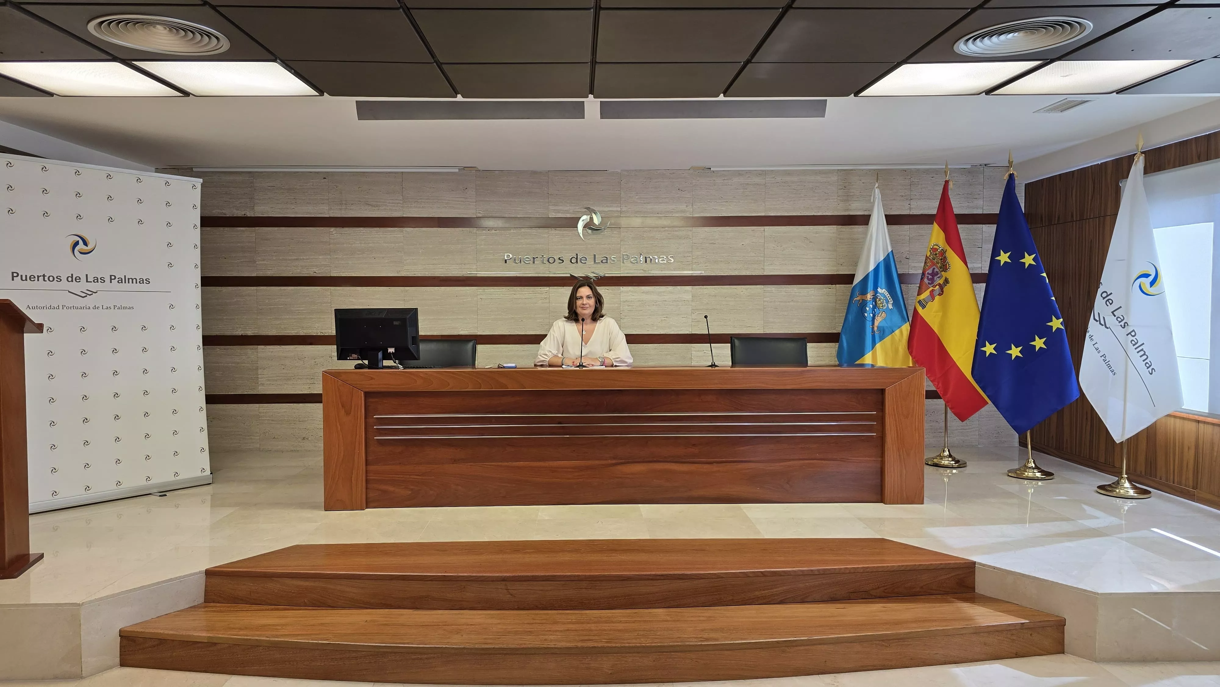 La presidenta de la Autoridad Portuaria de Las Palmas, Beatriz Calzada. AH