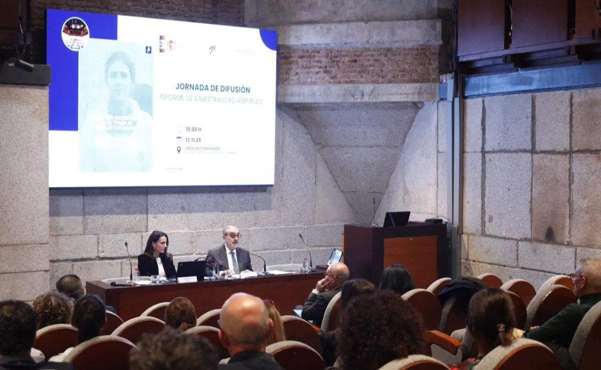 Presentación del informe en la jornada 'Hacia una temporalidad sin accidentes y más segura'. /Cedida