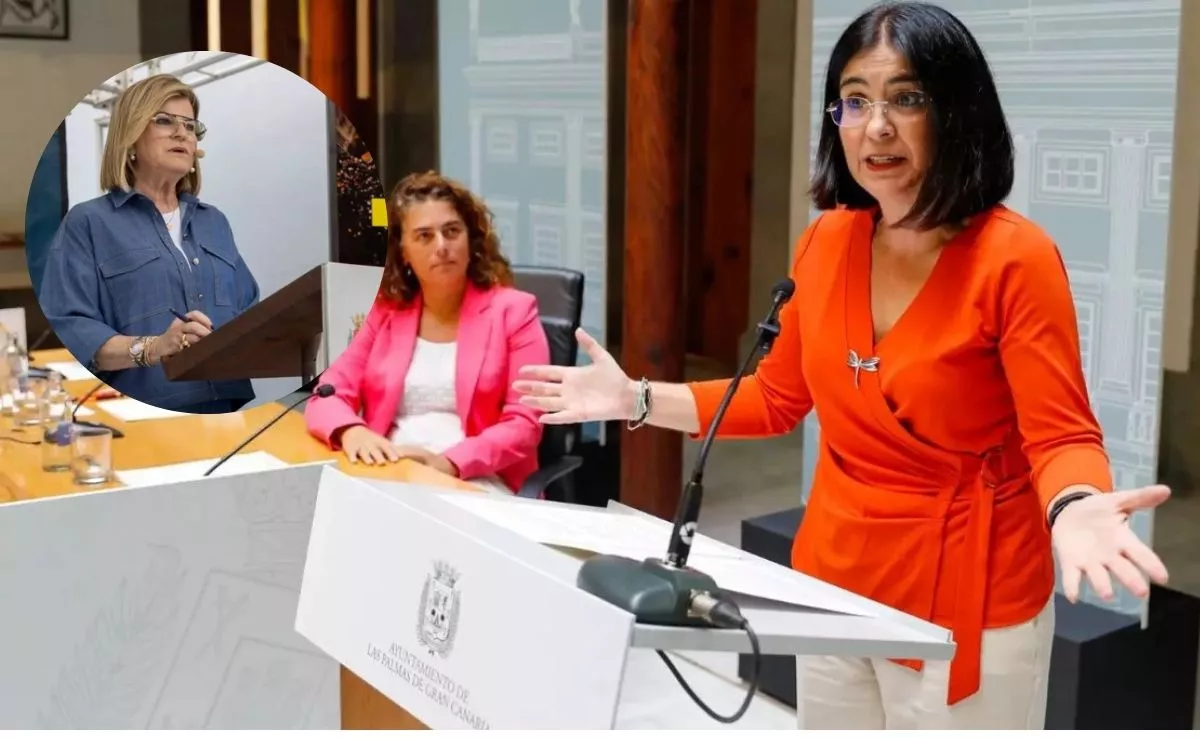 La alcaldesa Carolina Darias y la concejala Inmaculada Medina. AH