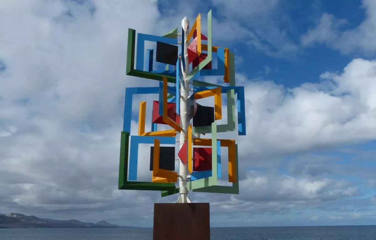 El 'Juguete de viento' original de César Manrique en 2013. CEDIDA