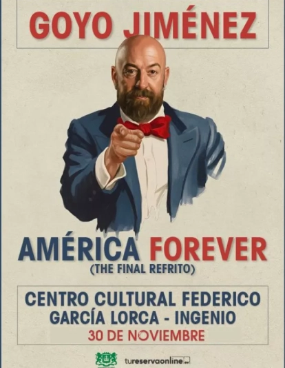 Goyo Jiménez en el cartel de 'América Forever: The Final Refrito'. /Cedida 