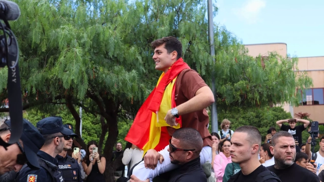 El agitador Vito Quiles en la ULL. ATLÁNTICO HOY