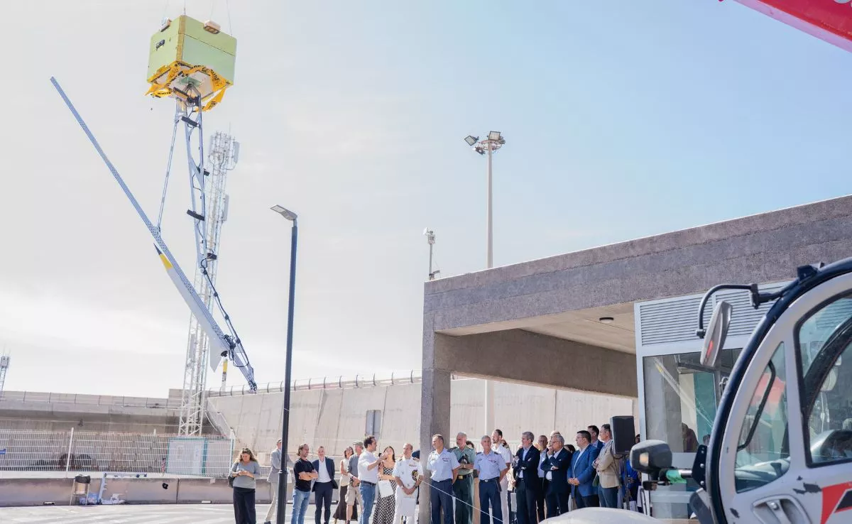 El Cabildo de La Gomera, el Gobierno de Canarias y la empresa B2Space llevaron a cabo este viernes la prueba piloto de un globo estratosférico integrado en el sistema Rockoon. /Cedida