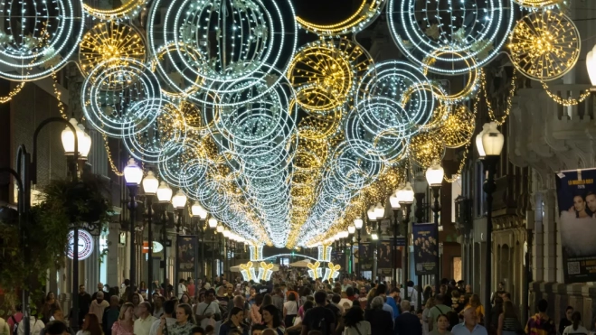 Imagen del encendido de luces en Triana la pasada Navidad / PROMOCIÓN LPA Imagen del encendido de luces en Triana la pasada Navidad / PROMOCIÓN LPA