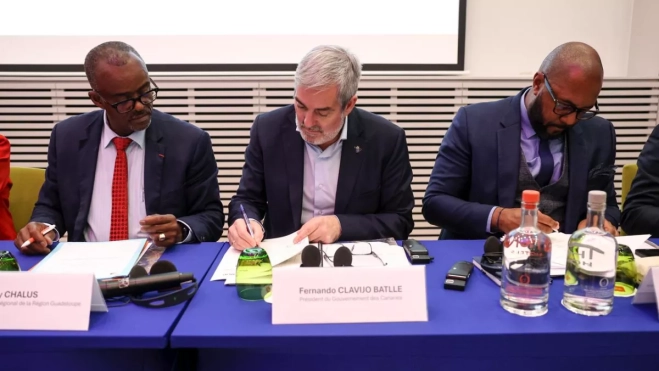 Fernando Clavijo se reúne con el resto de presidentes de regiones ultraperiféricas / GOBIERNO DE CANARIAS