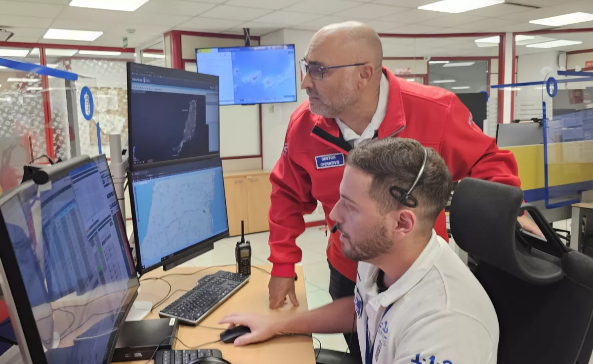 En la imagen, trabajadores del 112 Canarias / 112 CANARIAS