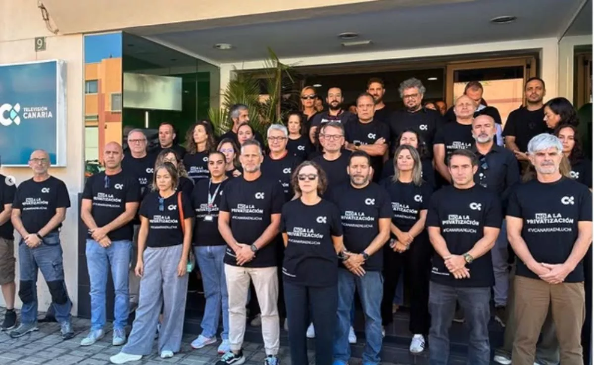 Trabajadores de Radiotelevisión Canaria. /Redes