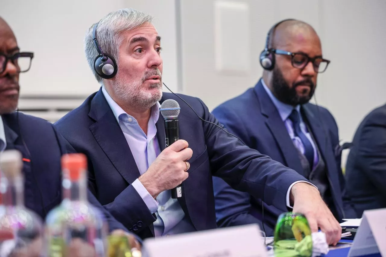 El presidente de Canarias, Fernando Clavijo, junto con otros mandatarios de regiones ultraperiféricas de la Unión Europea. GOBCAN
