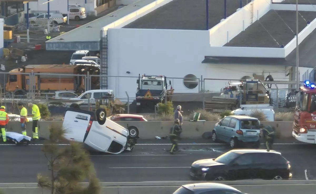 Accidente en la TF-5. /AH