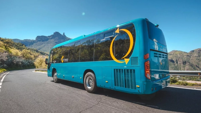 Imagen de una guagua de Global / GLOBAL