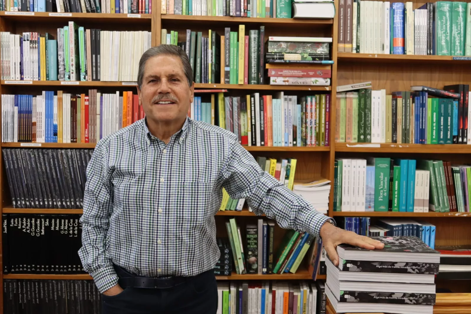 Francisco Lemus, matemático y librero cofundador de la librería Lemus. / AINOHA CRUZ-AH