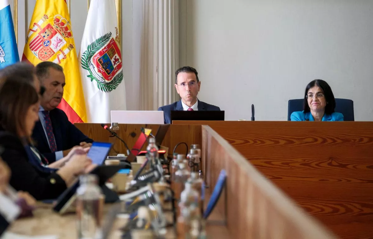 El pleno del Ayuntamiento de Las Palmas de Gran Canaria rechaza reprobar a su alcaldesa. EFE/Ángel Medina G.