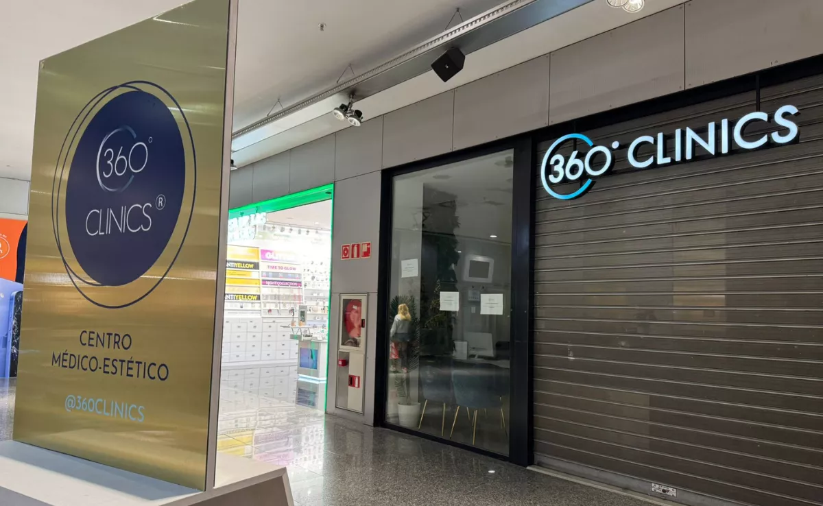 El centro estético cerrado en el Centro Comercial 7 Palmas, Las Palmas de Gran Canaria / ATLÁNTICO HOY