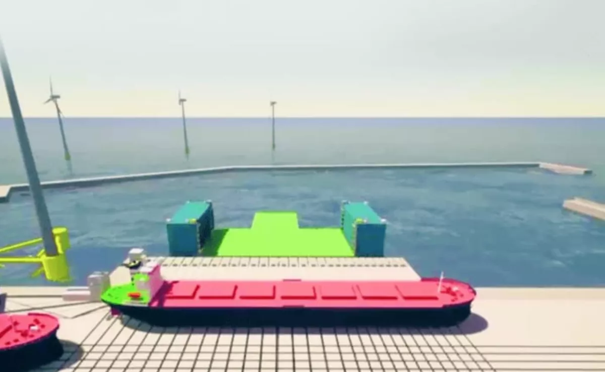 Boceto del proyecto de astillero de Tenerife Shipyards en Granadilla./ CEDIDA