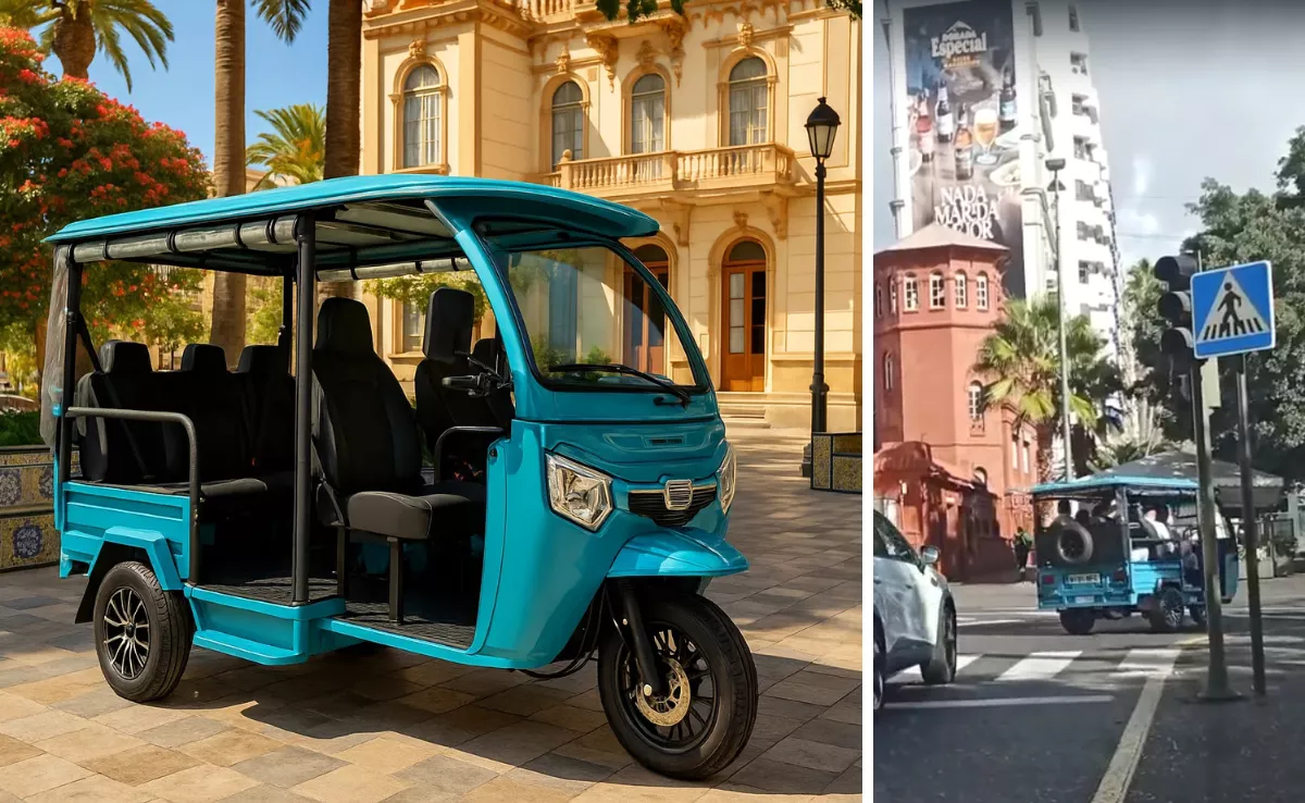 Tuk tuks de Toke Tuk (Tokenix) en Santa Cruz de Tenerife./ AH