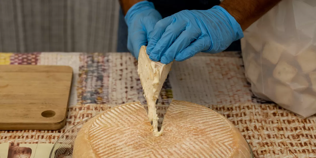 Imagen de uno de los quesos galardonados  AYUNTAMIENTO DE GÁLDAR