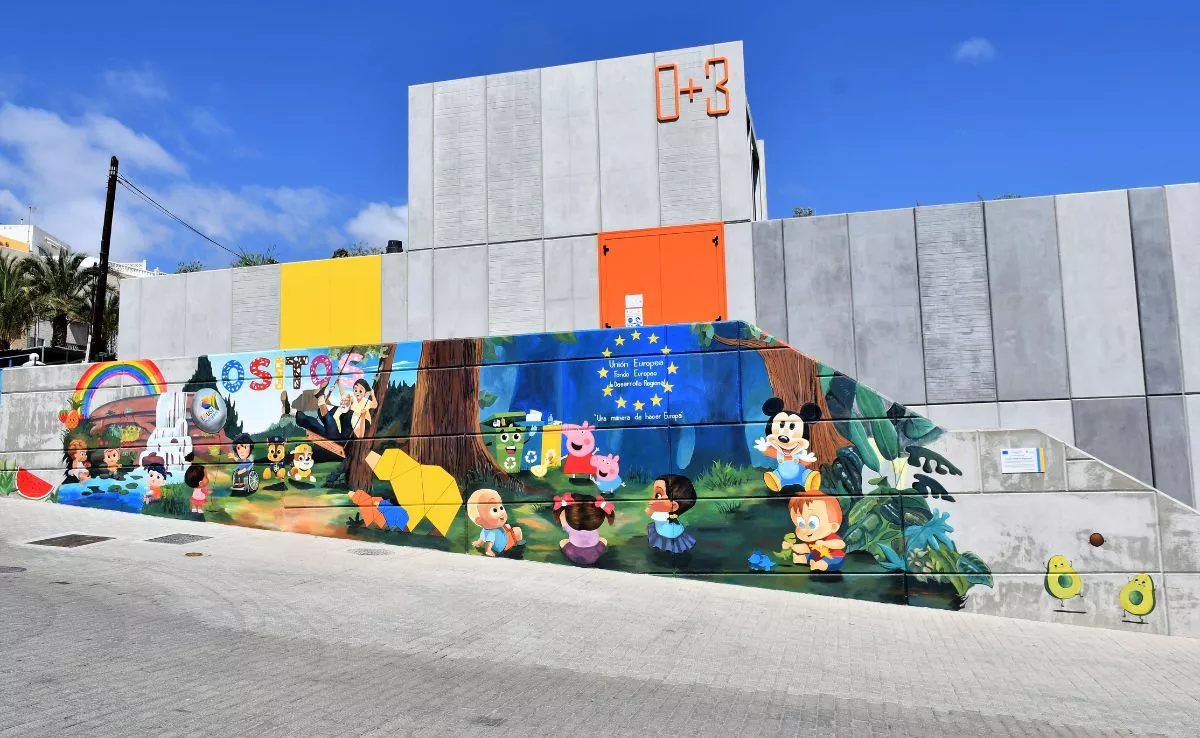 Fachada de la nueva Escuela Infantil de Arguineguín. /Cedida