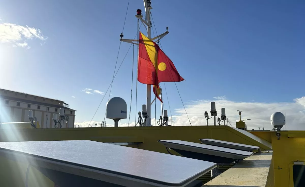 Antenas Starlink en un barco de Fred. Olsen Express. /Cedida