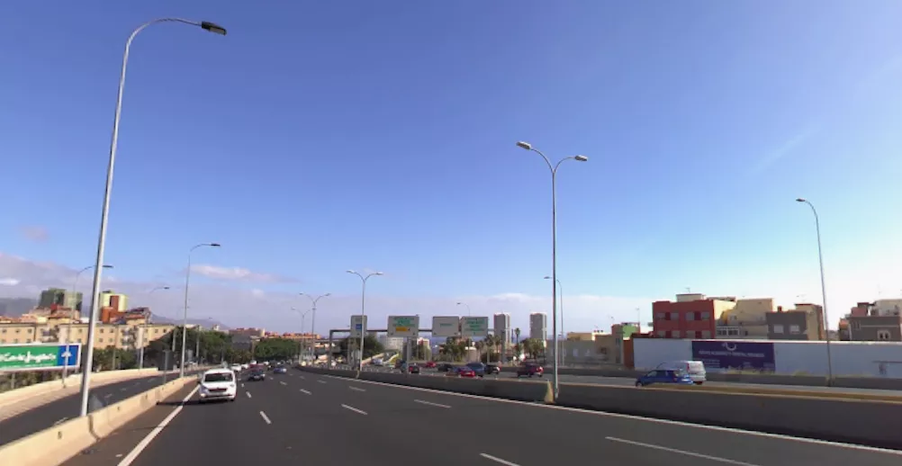 Tramo de la autopista TF-5 donde ocurren más atropellos. / GOOGLE