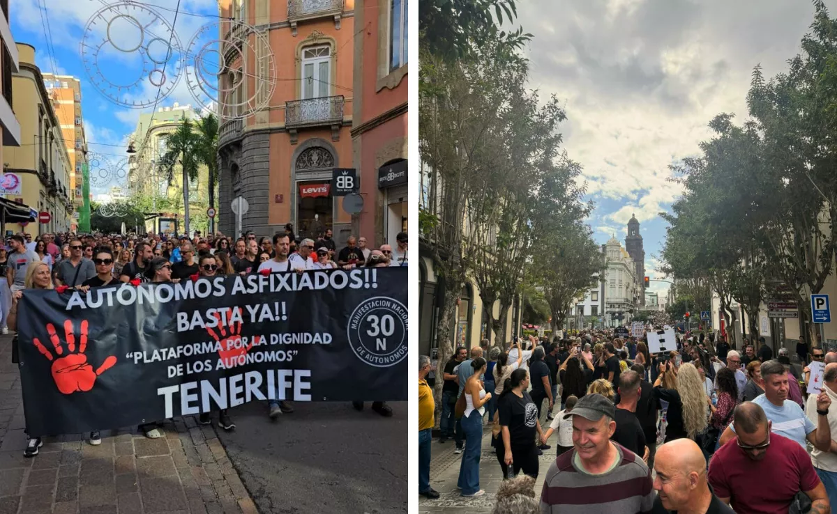 Manifestaciones de autónomos en Canarias en el 30N / AH Manifestaciones de autónomos en Canarias en el 30N / AH