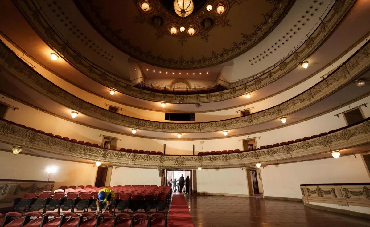 Obras en el Teatro Guimerá. /EFE/Ramón de la Rocha
