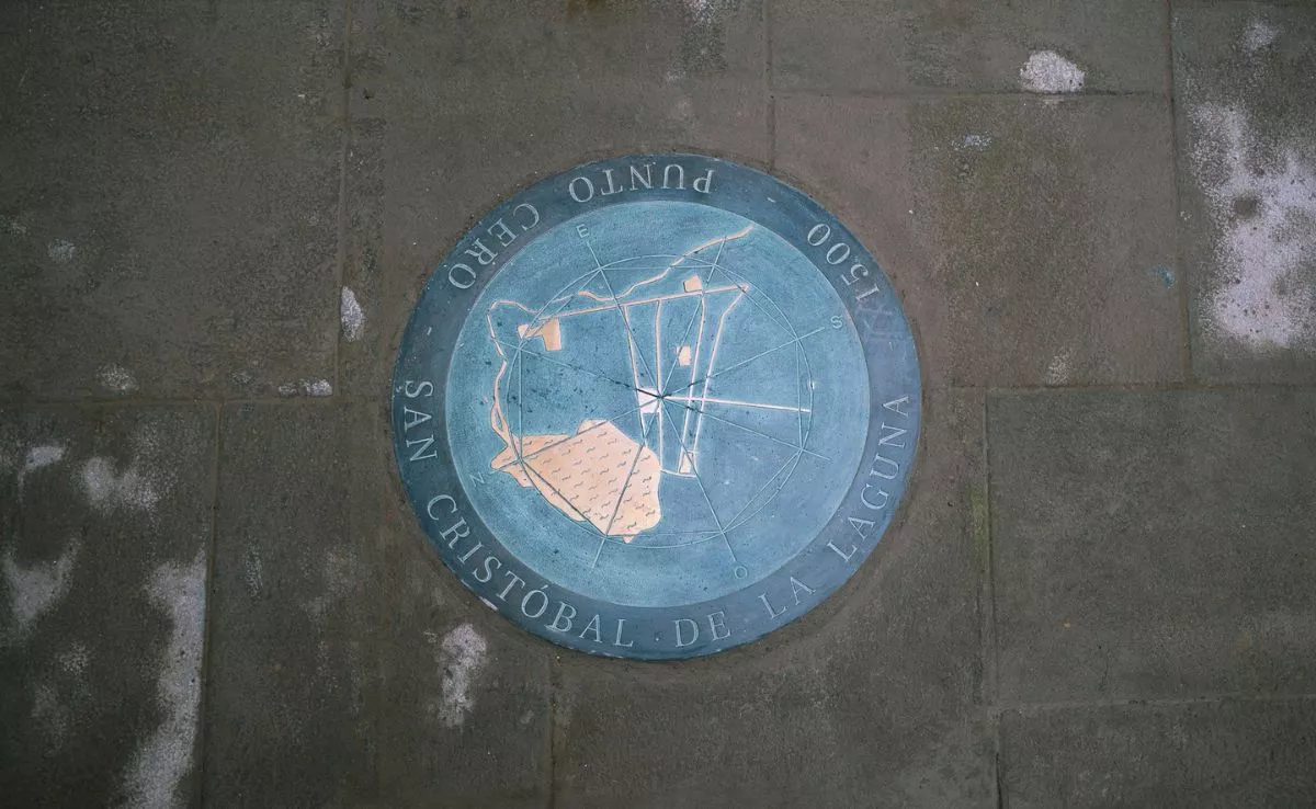 Punto Cero en la calle San Agustín de La Laguna. /Cedida