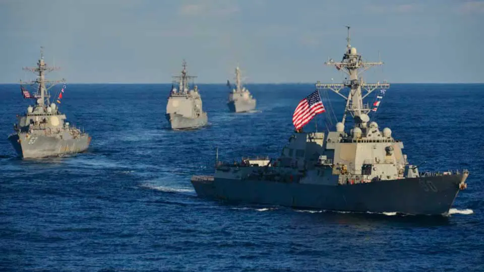Buques de guerra estadounidenses./ ARCHIVO