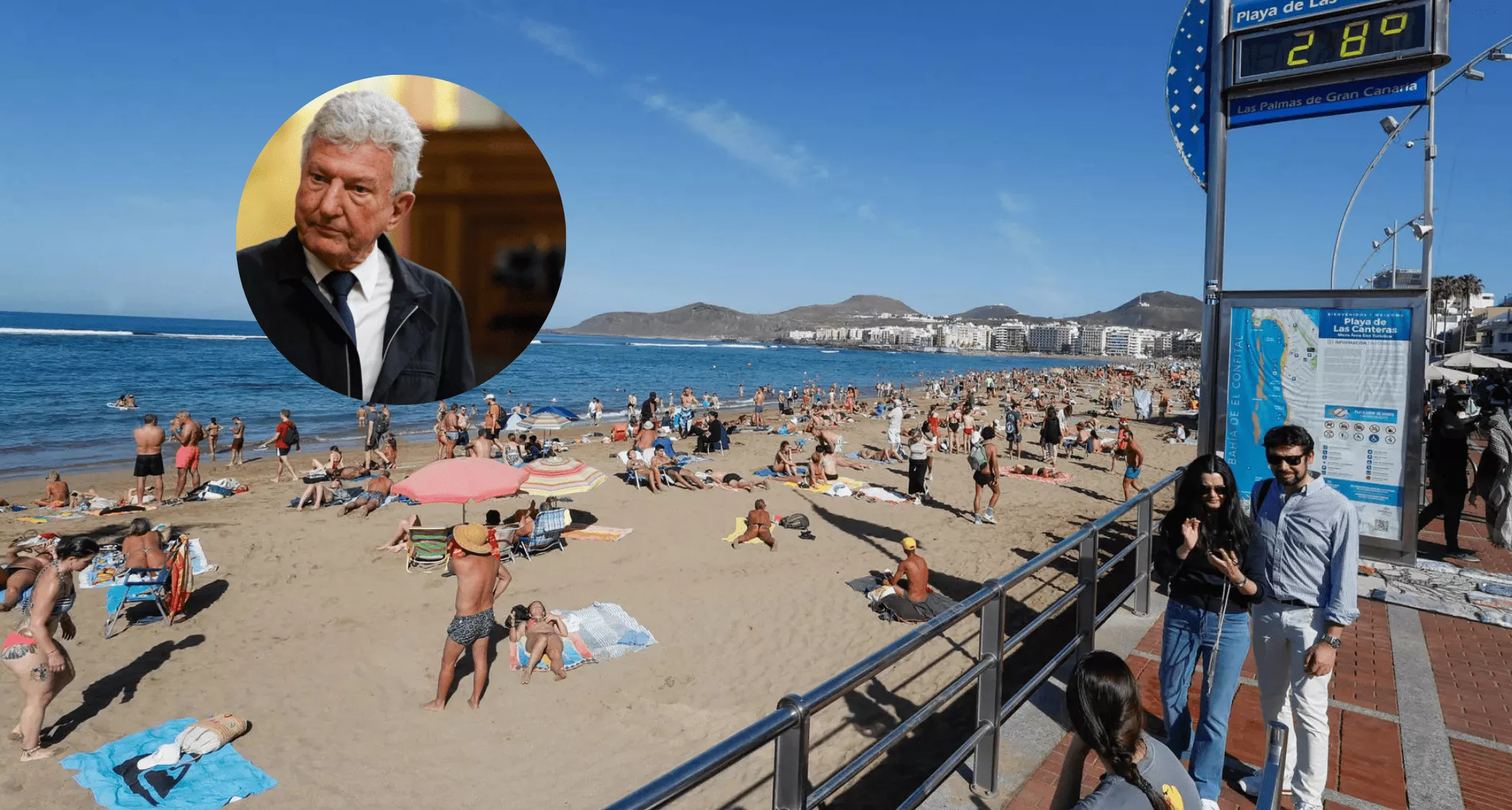 Una chapuza administrativa en Las Canteras cuesta 26.000 euros al Ayuntamiento. / EFE