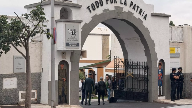 Guardia Civil acusado entrando al Tribunal Militar de Almeyda |CEDIDA
