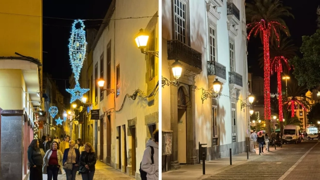 Imagen del encendido en Las Palmas de Gran Canaria/ AH