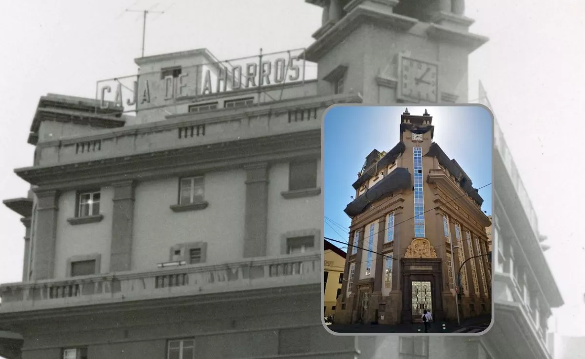 Antiguo edificio de la Caja de Ahorros y de Hacienda|MONTAJEAH