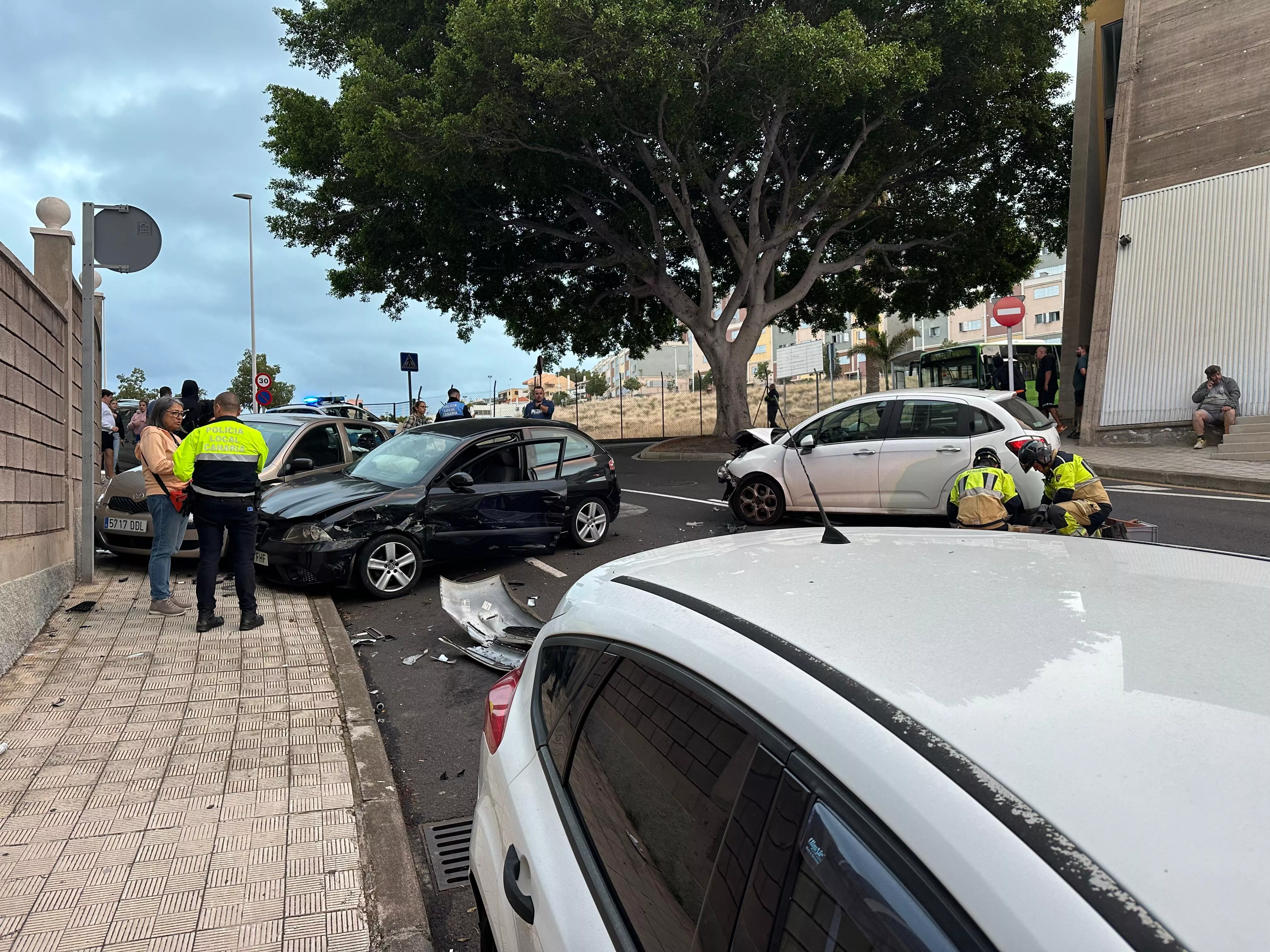 Accidente en el barrio de La Salud. / CEDIDA
