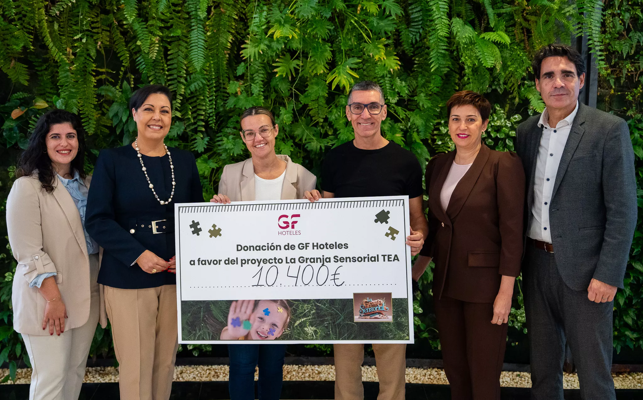  La aportación de más de 10.000 euros al proyecto La Granja Sensorial TEA, un espacio pionero en Tenerife dedicado a la inclusión y al apoyo a personas con autismo y sus familias. / CEDIDA