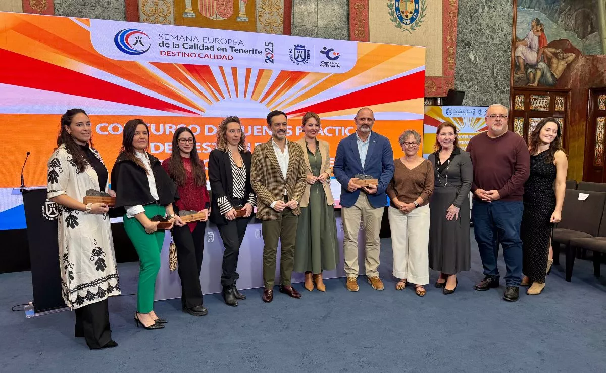 Entrega del Premio Buenas Prácticas Fred Olsen Express en el Cabildo de Tenerife. /Cedida