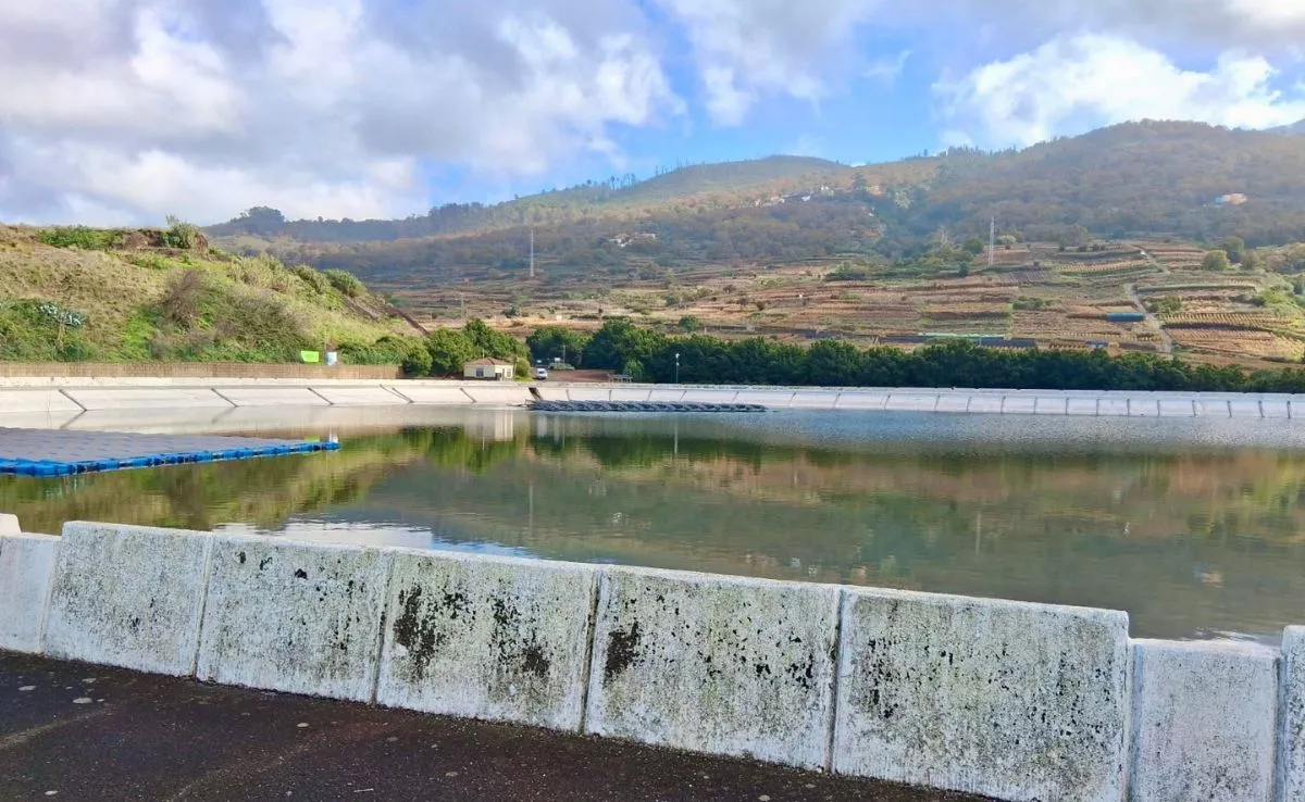 Balsa de Tenerife tras el paso de la borrasca Emilia. /Cedida