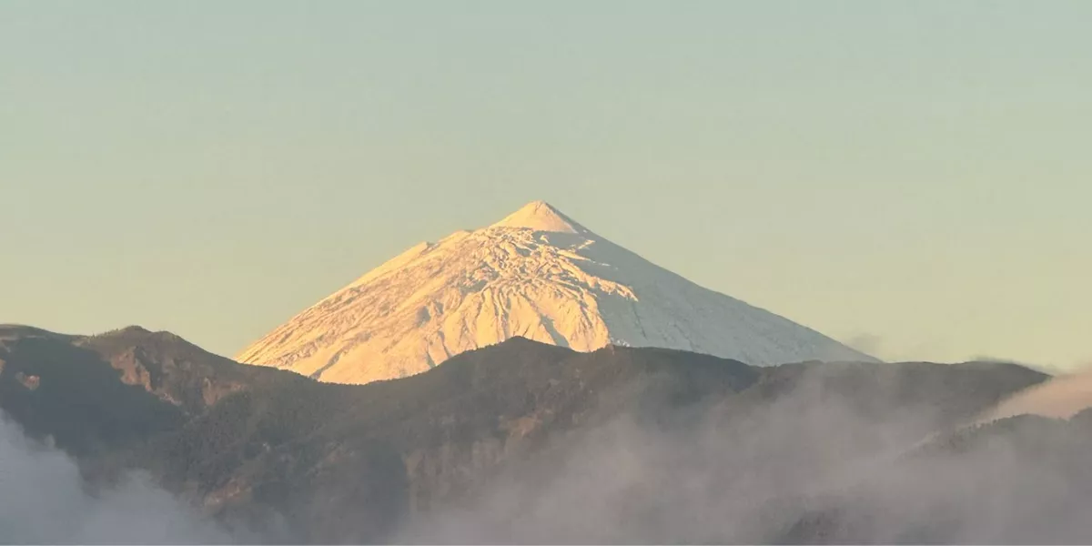 El Teide, nevado tras la borrasca Emilia. AH