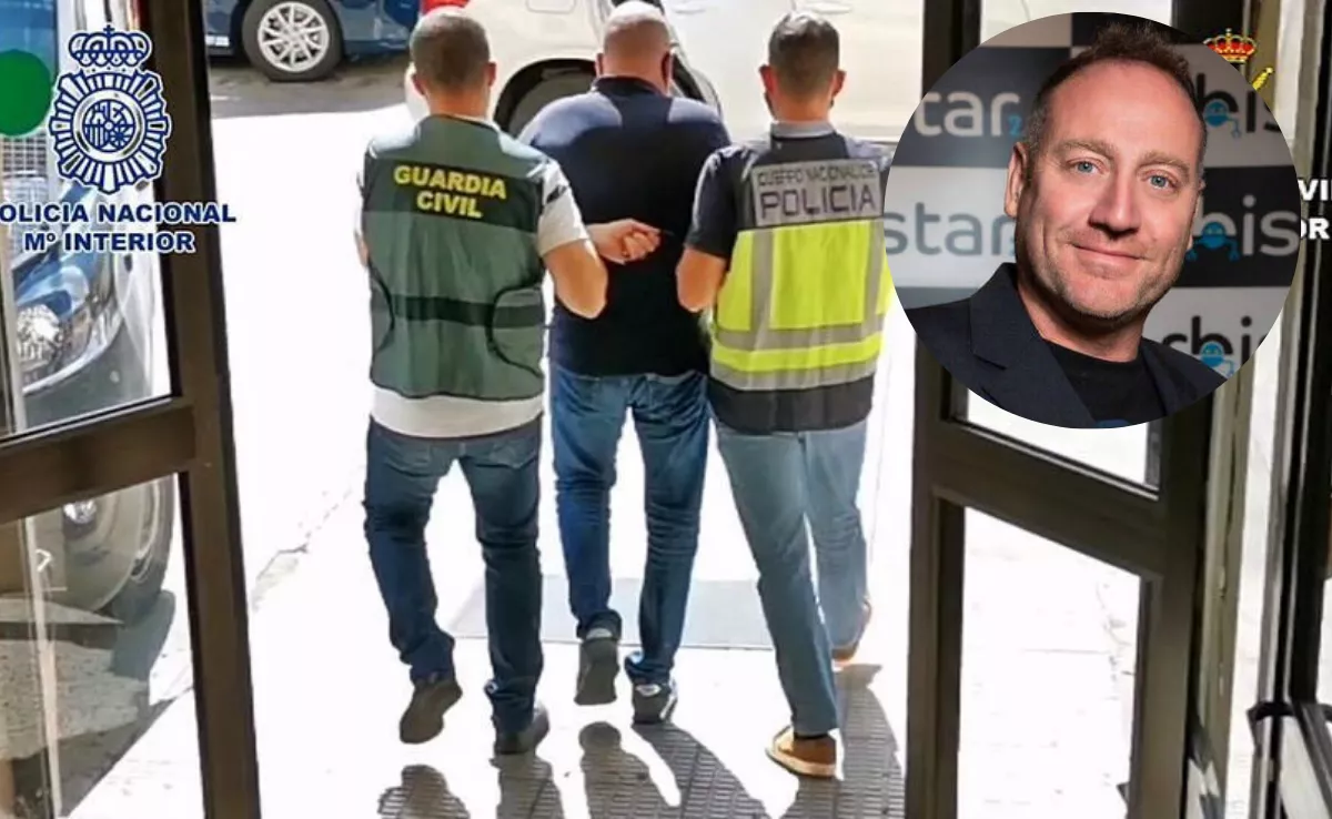 La policía detiene a Santiago Fuentes, uno de los fundadores de Arbistar. Está condenado por una de las mayores estafas de criptomonedas cometida en España. / MONTAJE AH