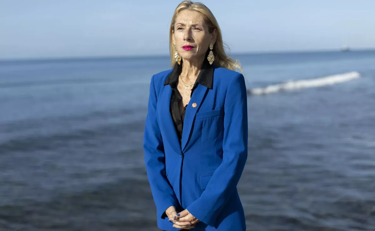 La presidenta de la Asociación Canaria de Víctimas del Terrorismo (Acavite), Lucía Jiménez, hija de un trabajador canario fallecido a causa de un atentado contra las minas de fosfatos de Fos Bucraa. EFE/Quique Curbelo