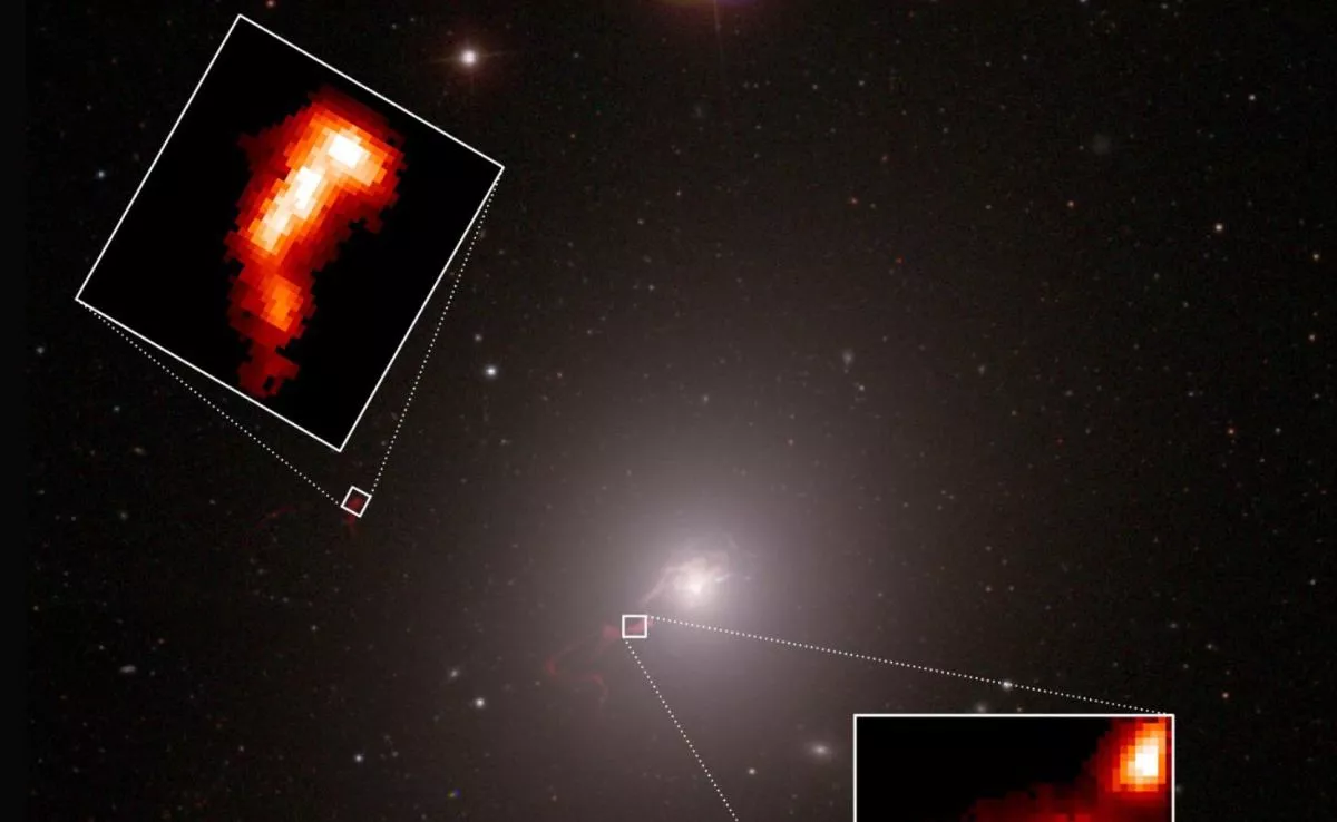  Nuevas observaciones del Gran Telescopio Canarias capturan la imagen más detallada y completa hasta la fecha de los filamentos que rodean a la galaxia M87. /Cedida