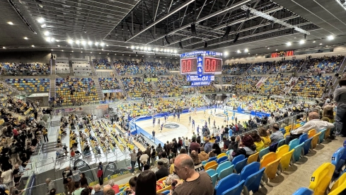 Panorámica del Gran Canaria Arena, feudo del Granca. / AH Panorámica del Gran Canaria Arena, feudo del Granca. / AH
