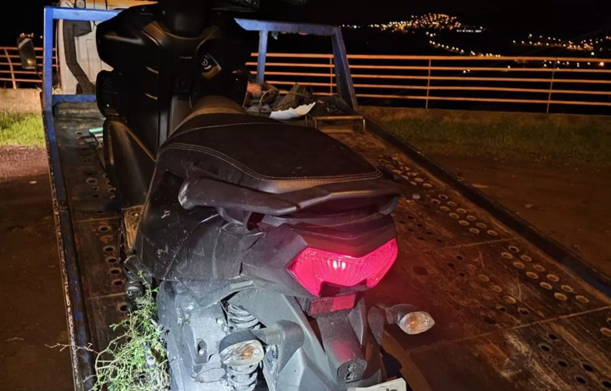 Una de las motocicletas sustraidas recuperadas por la Policía Local. POLICÍA LPA