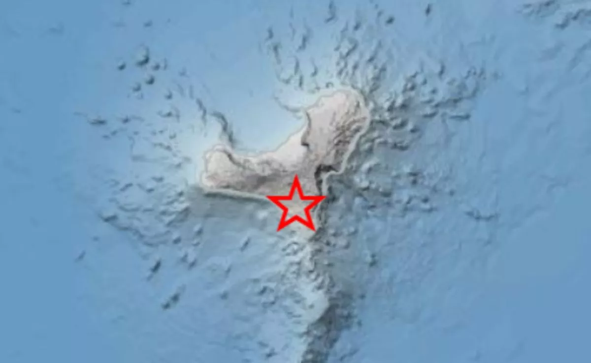 Epicentro de los terremotos en El Hierro. /IGN
