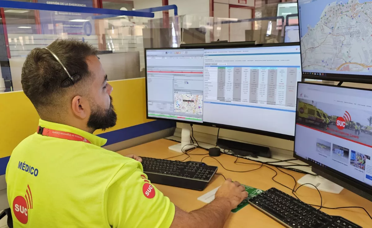 Imagen de un médico del Servicio de Urgencias Canario / SUC