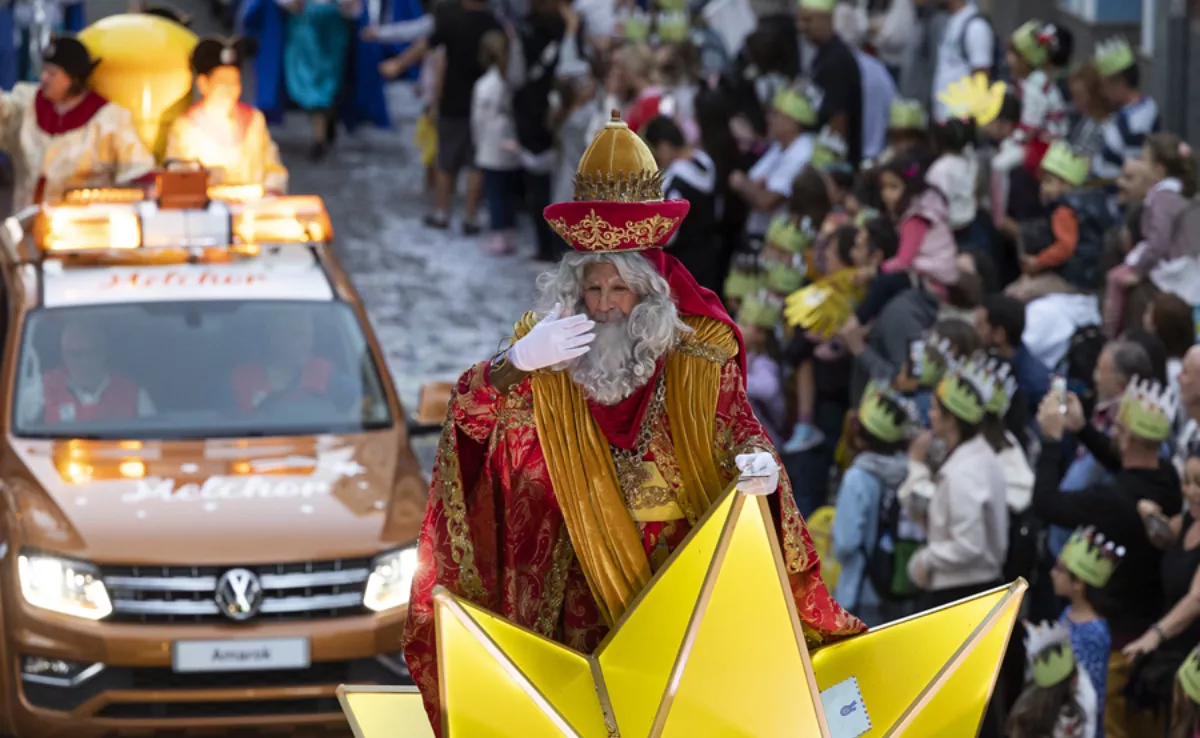 Melchor en la cabalgata de Las Palmas de Gran Canaria / AYUNTAMIENTO DE LAS PALMAS DE GRAN CANARIA