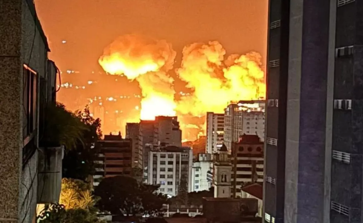Imagen de los bombardeos en Venezuela durante la madrugada / AH