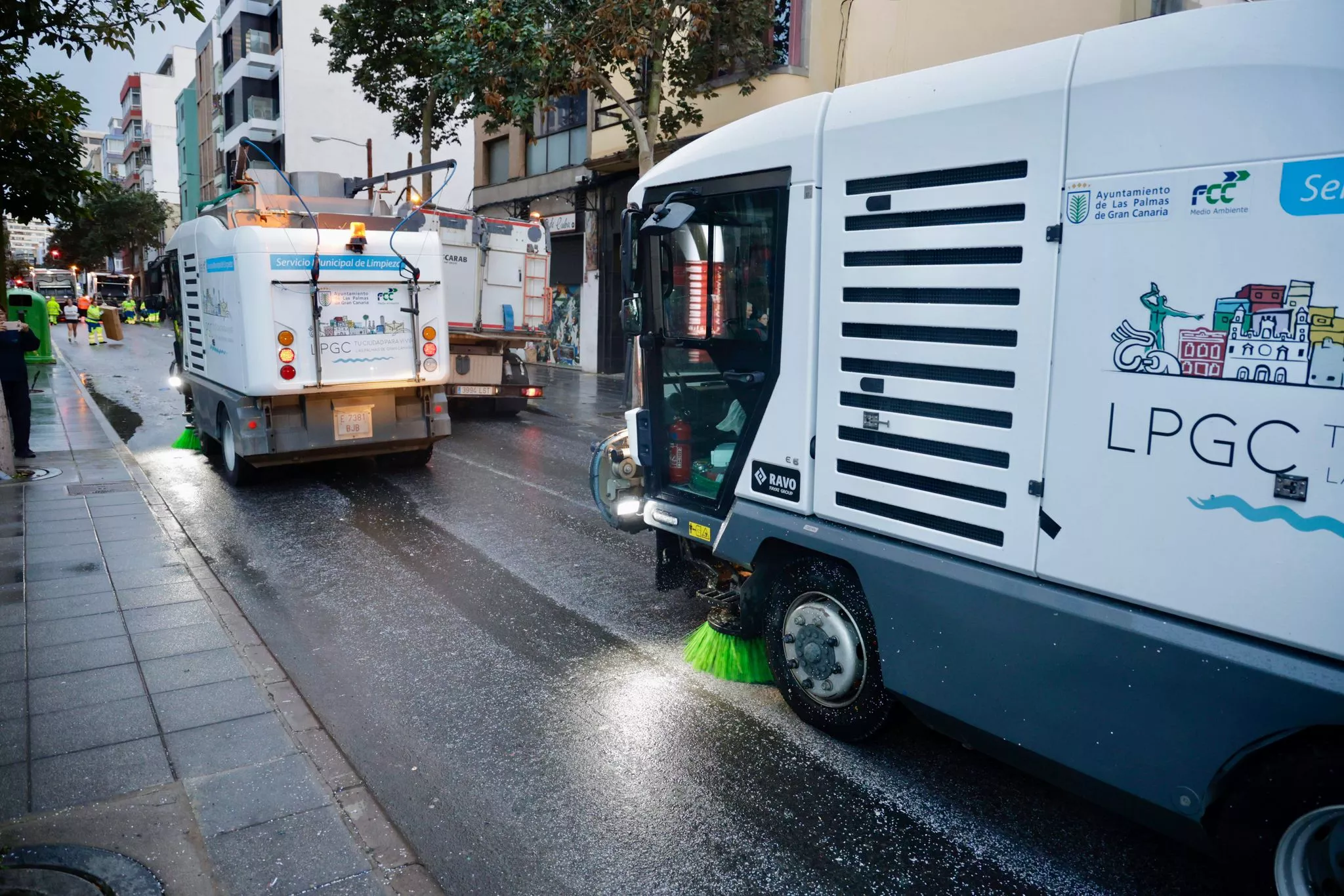 Dispositivo especial de Limpieza en la víspera de Reyes. AH