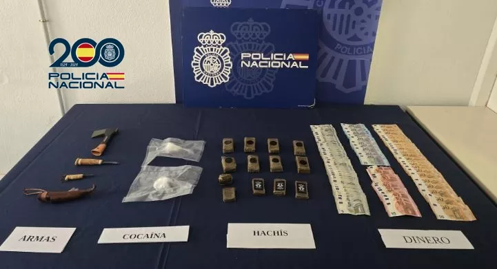 La Policía Nacional desmantela un grupo dedicado a la venta de cocaína y hachís establecido en La Laguna. / CEDIDA