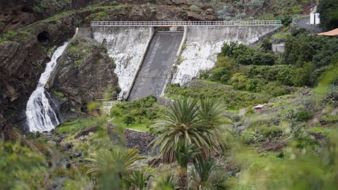 Presa de Izcagüe, en La Gomera. / CABILDO DE LA GOMERA
